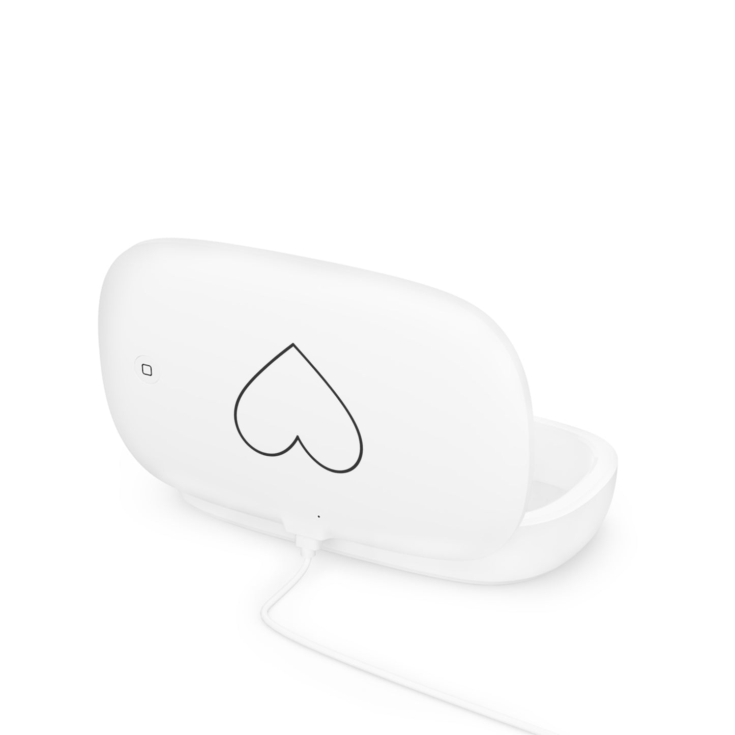 Bruntee UV Phone Sanitizer & Wireless Charging Pad — Heart Design