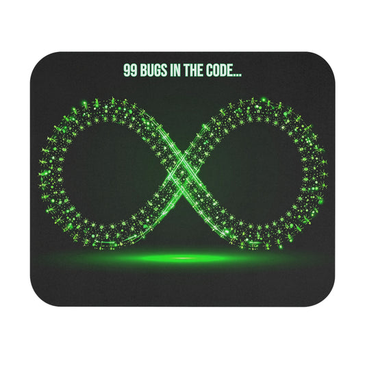 99 Bugs in the Code Mouse Pad | Funny Programmer Gift | Coding Desk Accessory | Tech Humor Office Decor | Gamer & Developer Essentials