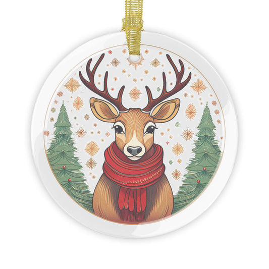 Bruntee Whimsical Reindeer Ornament – Cute Animal Christmas Decoration, Holiday Tree Keepsake, Gift for Families
