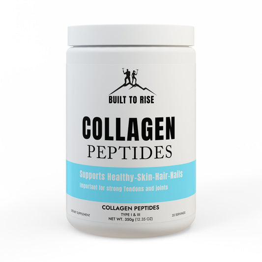 Built to Rise Collagen Peptides Type I & III (350g, 12.3oz) | Grass-Fed Collagen Supplement for Skin, Hair & Joint Support