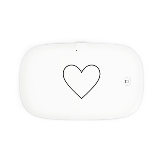 Bruntee UV Phone Sanitizer & Wireless Charging Pad — Heart Design