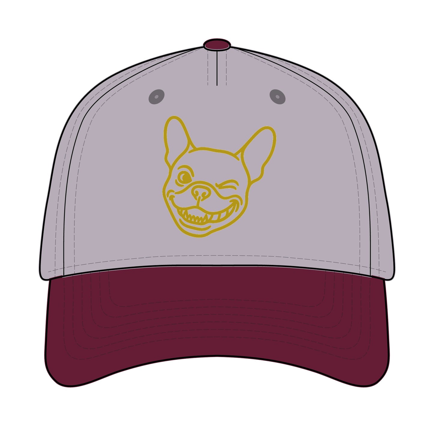 Dog Lover Baseball Cap – Fun French Bulldog Embroidered Hat for Everyday Wear | Bruntee Hats