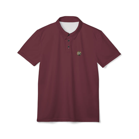 Bruntee Crest Polo – Classic Maroon Short-Sleeve | Lightweight, Breathable, Easy-Care
