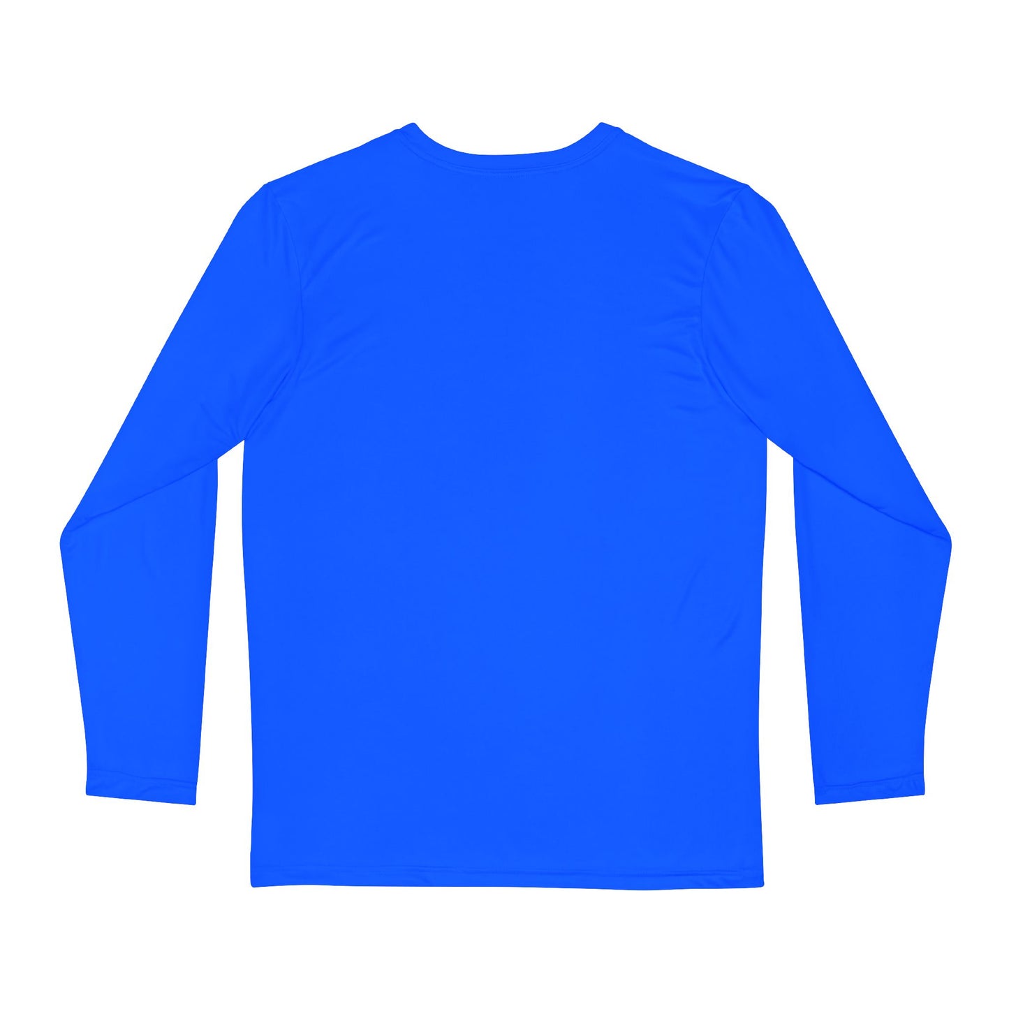 Bruntee Men’s Chest Logo Long Sleeve Shirt – Electric Blue | Lightweight Quick-Dry Performance Top