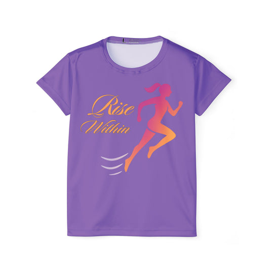 Bruntee Rise Within Women’s Sports Jersey – Athletic Workout Tee
