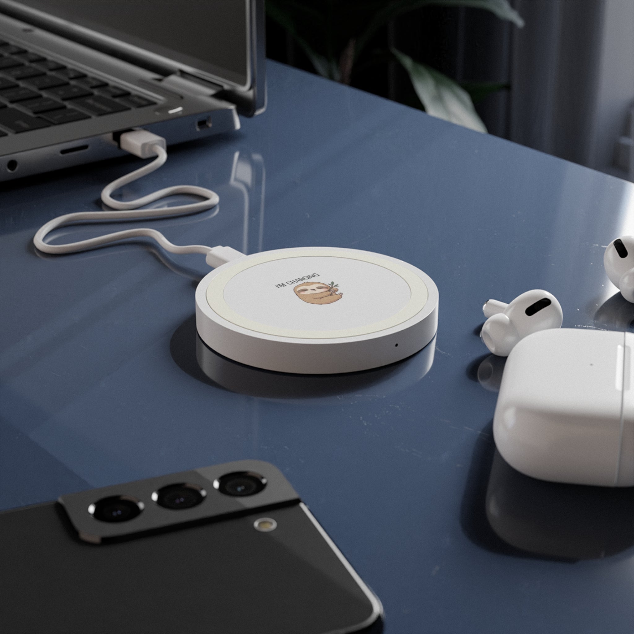 Cute Sloth Wireless Charging Pad | Fun Desk Accessory, Eco-Friendly Tech Gift & Playful Home Decor