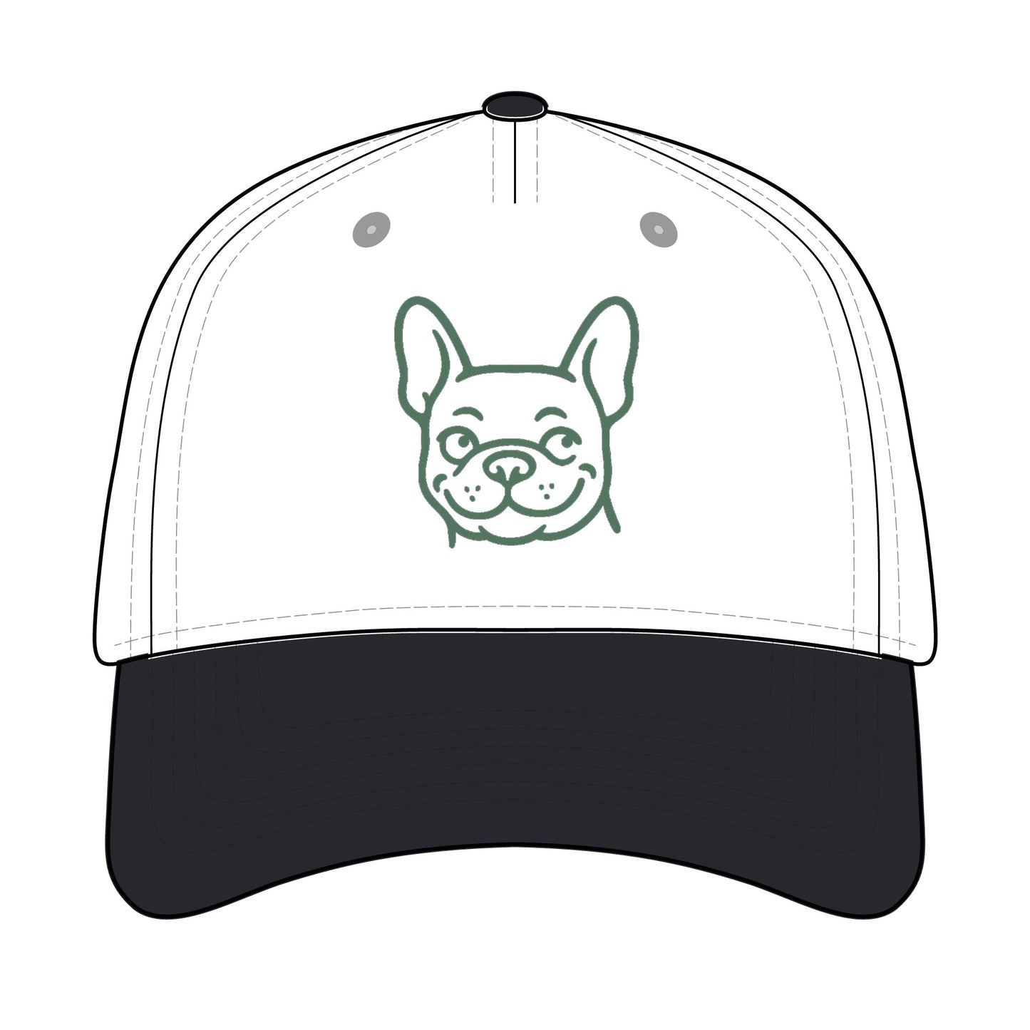 French Bulldog Trucker Hat – Cute Frenchie Embroidered Cap for Dog Lovers | Bruntee Hats