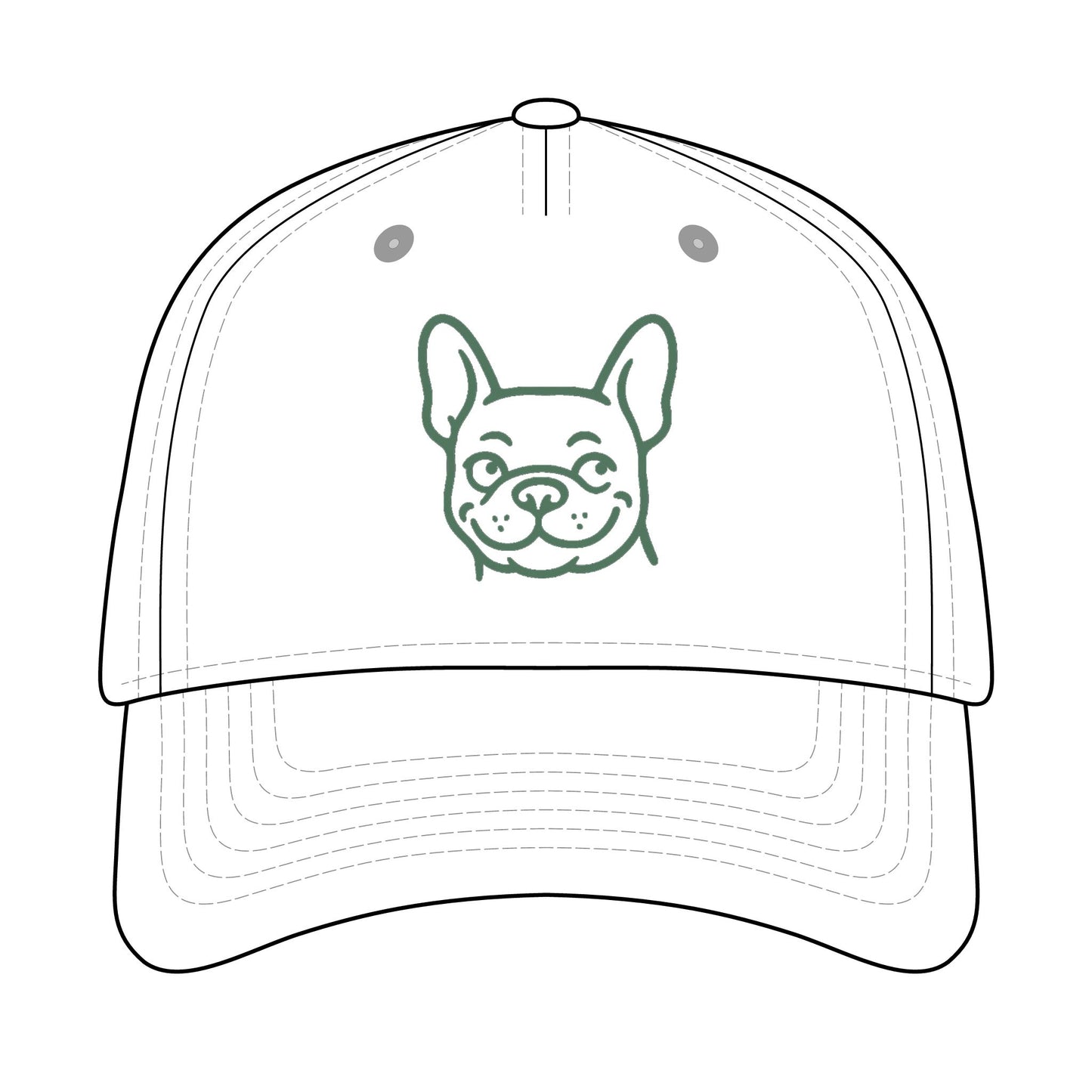 French Bulldog Trucker Hat – Cute Frenchie Embroidered Cap for Dog Lovers | Bruntee Hats