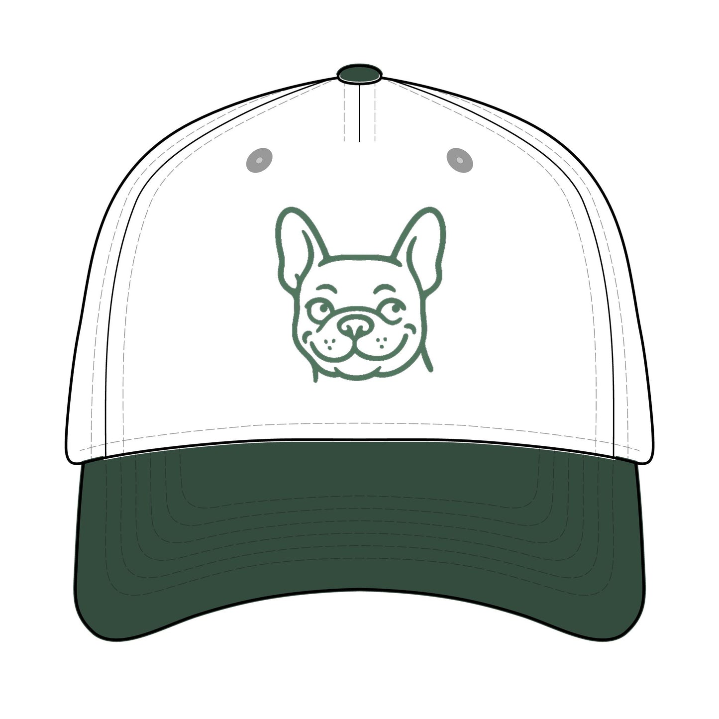 French Bulldog Trucker Hat – Cute Frenchie Embroidered Cap for Dog Lovers | Bruntee Hats