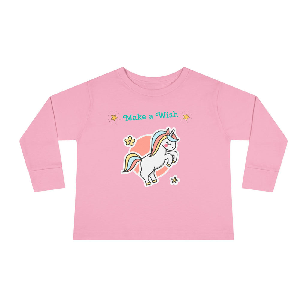 Magical Unicorn Toddler Long Sleeve Tee, Cute Kids Shirt, Birthday Gift, Baby Shower Gift, Everyday Wear, Fun Playtime Outfit