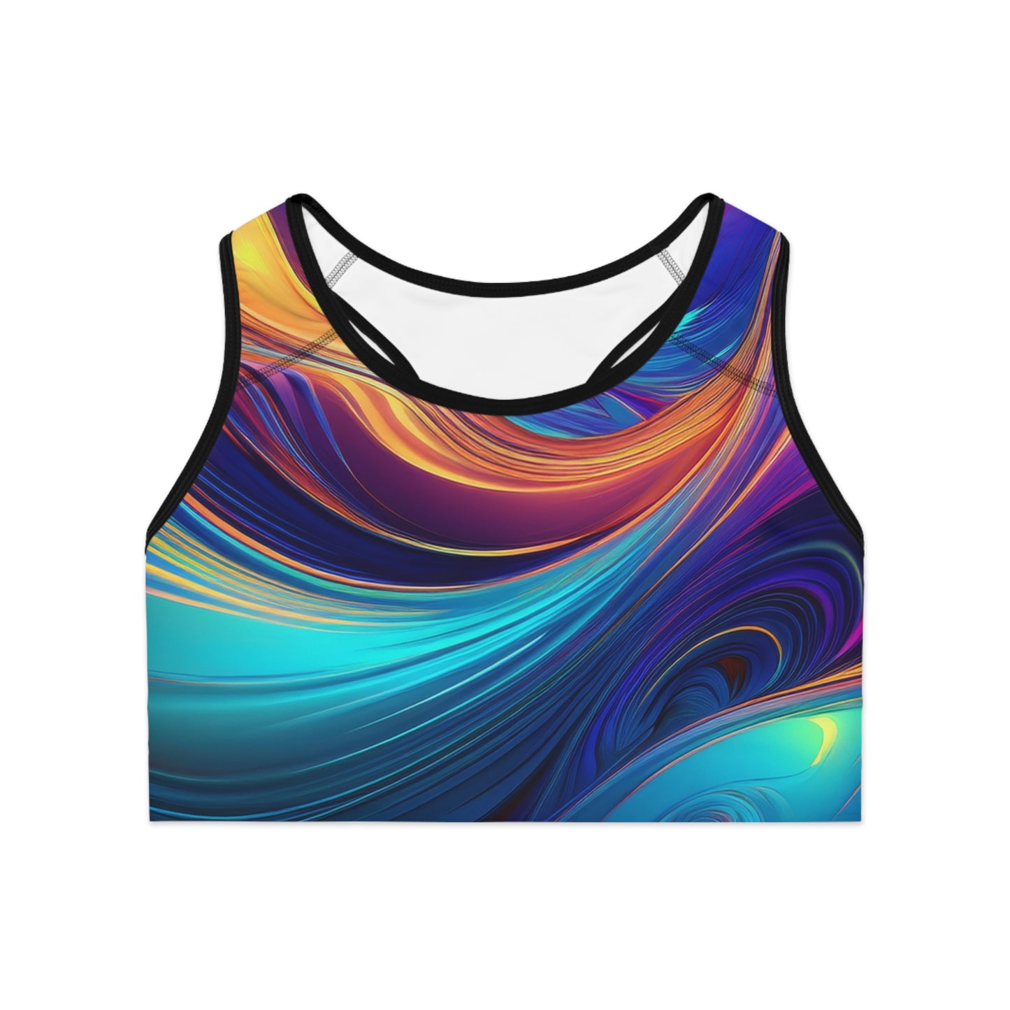 Bruntee Colorful Sports Bra – Vibrant Women’s Workout & Yoga Top