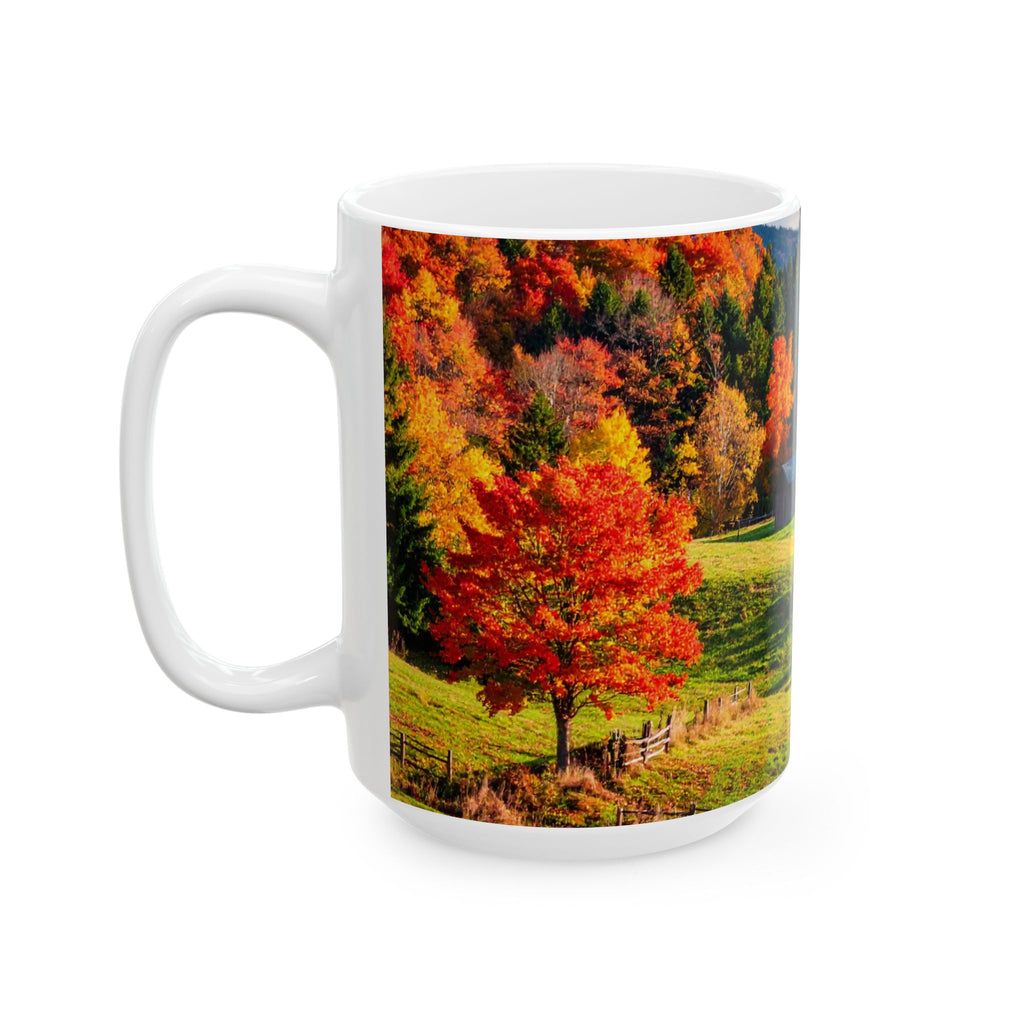 Fall Landscape Mug – Scenic Fall Coffee Cup, Cozy Seasonal Drinkware,