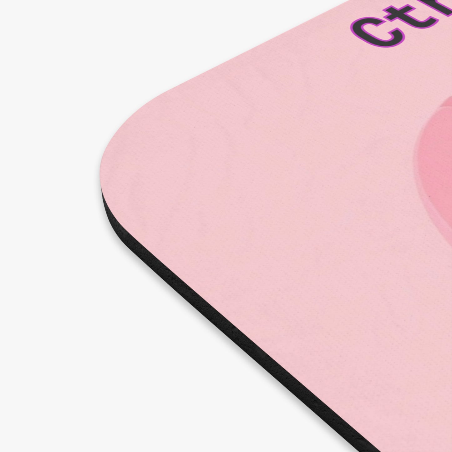 Ctrl + Me = Chaos Mouse Pad | Cute Heart Keyboard Design | Pink Office Decor | Funny Gamer Gift | Valentine’s Desk Accessory