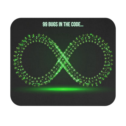 99 Bugs in the Code Mouse Pad | Funny Programmer Gift | Coding Desk Accessory | Tech Humor Office Decor | Gamer & Developer Essentials