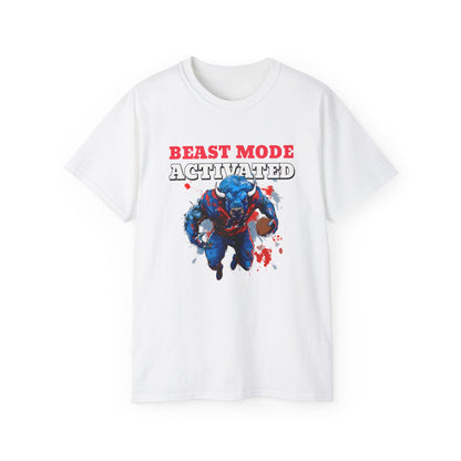 Bruntee Men's "Beast Mode Activated" Graphic Tee | Ultra-Cotton Gym Shirt & Fitness Gift