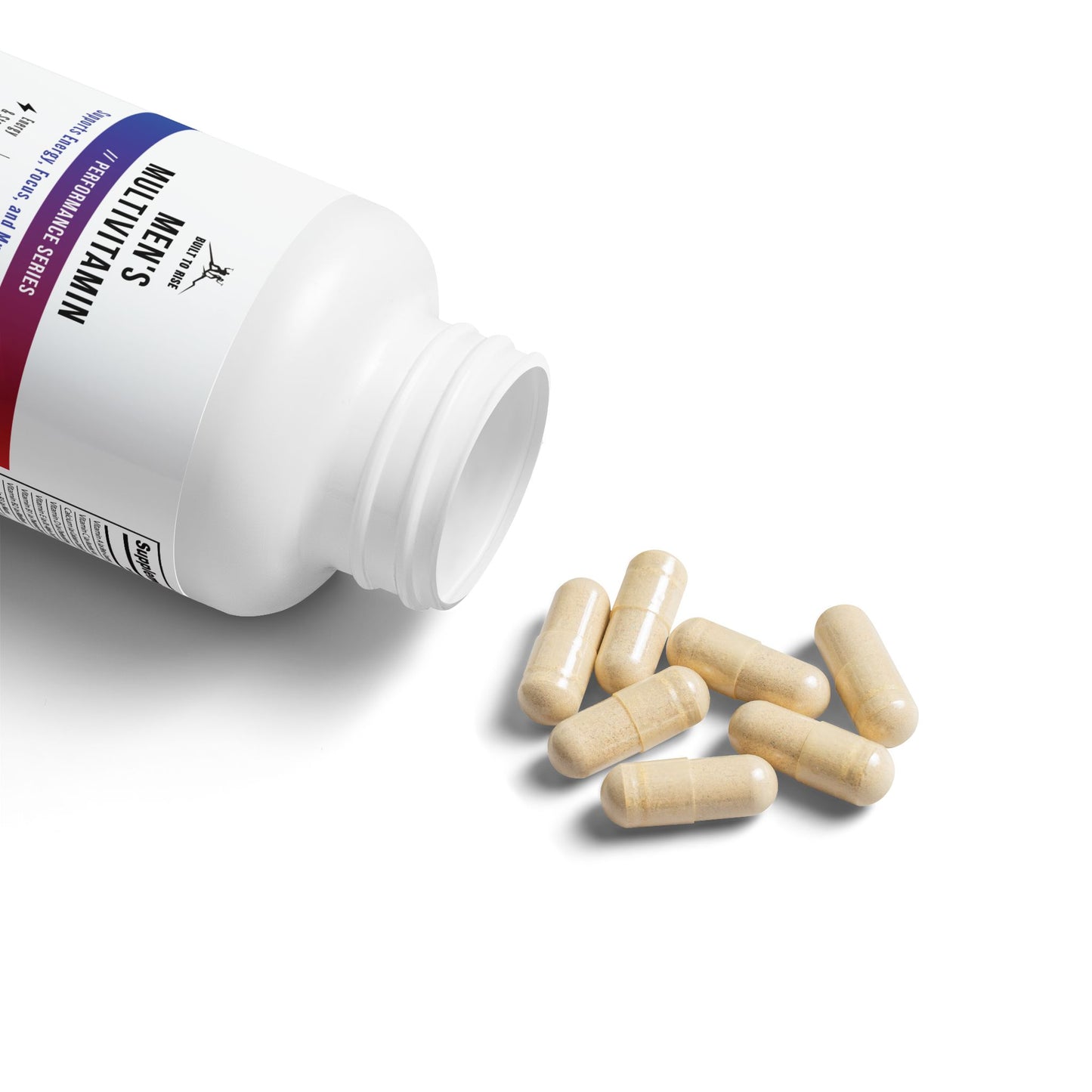 Built to Rise Multivitamin for Men (60 Capsules) | Energy, Strength & Immune Support | Non-GMO Daily Men’s Supplement