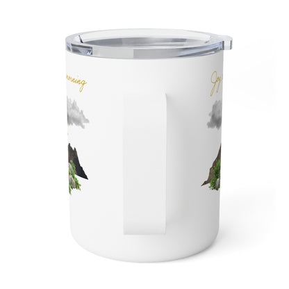 Joy Comes in the Morning Insulated Coffee Mug – Faith-Inspired 10oz Stainless Steel Mug, Inspirational Christian Gift