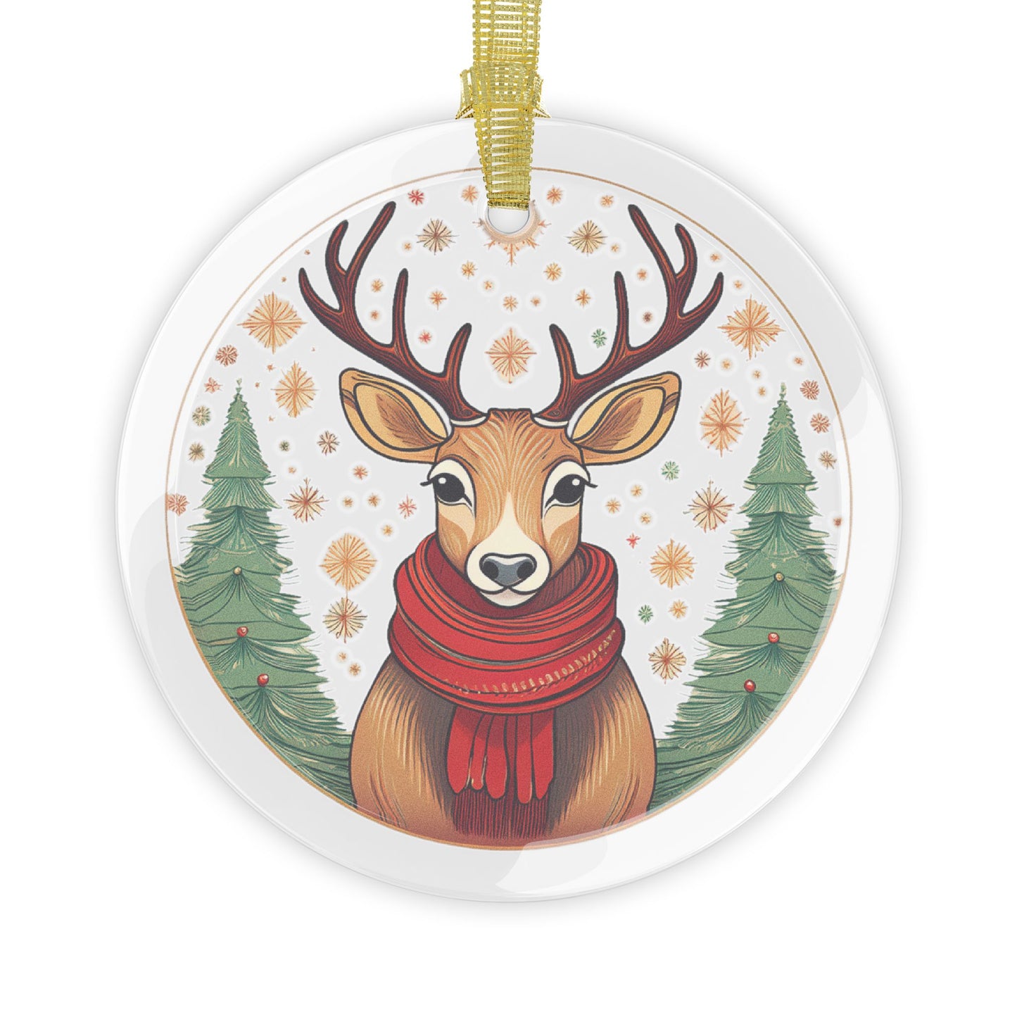 Bruntee Whimsical Reindeer Ornament – Cute Animal Christmas Decoration, Holiday Tree Keepsake, Gift for Families
