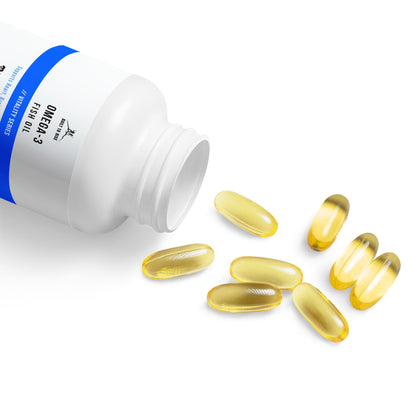 Built to Rise Omega-3 Fish Oil (60 Softgels) | High EPA & DHA | Heart, Brain & Joint Support | Lemon Flavor