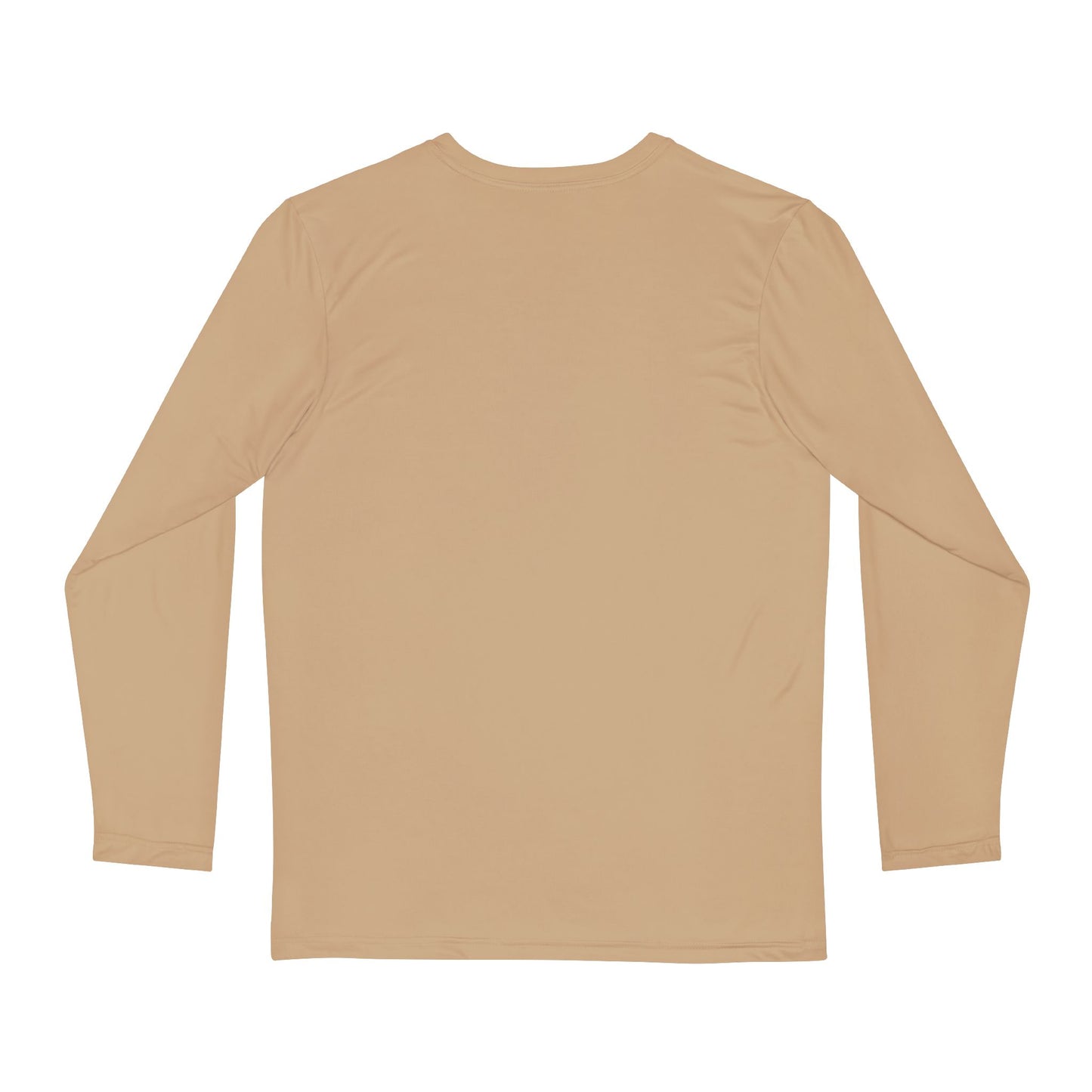 Bruntee Men’s Chest Logo Long Sleeve Shirt – Classic Tan | Lightweight Quick-Dry Performance Top