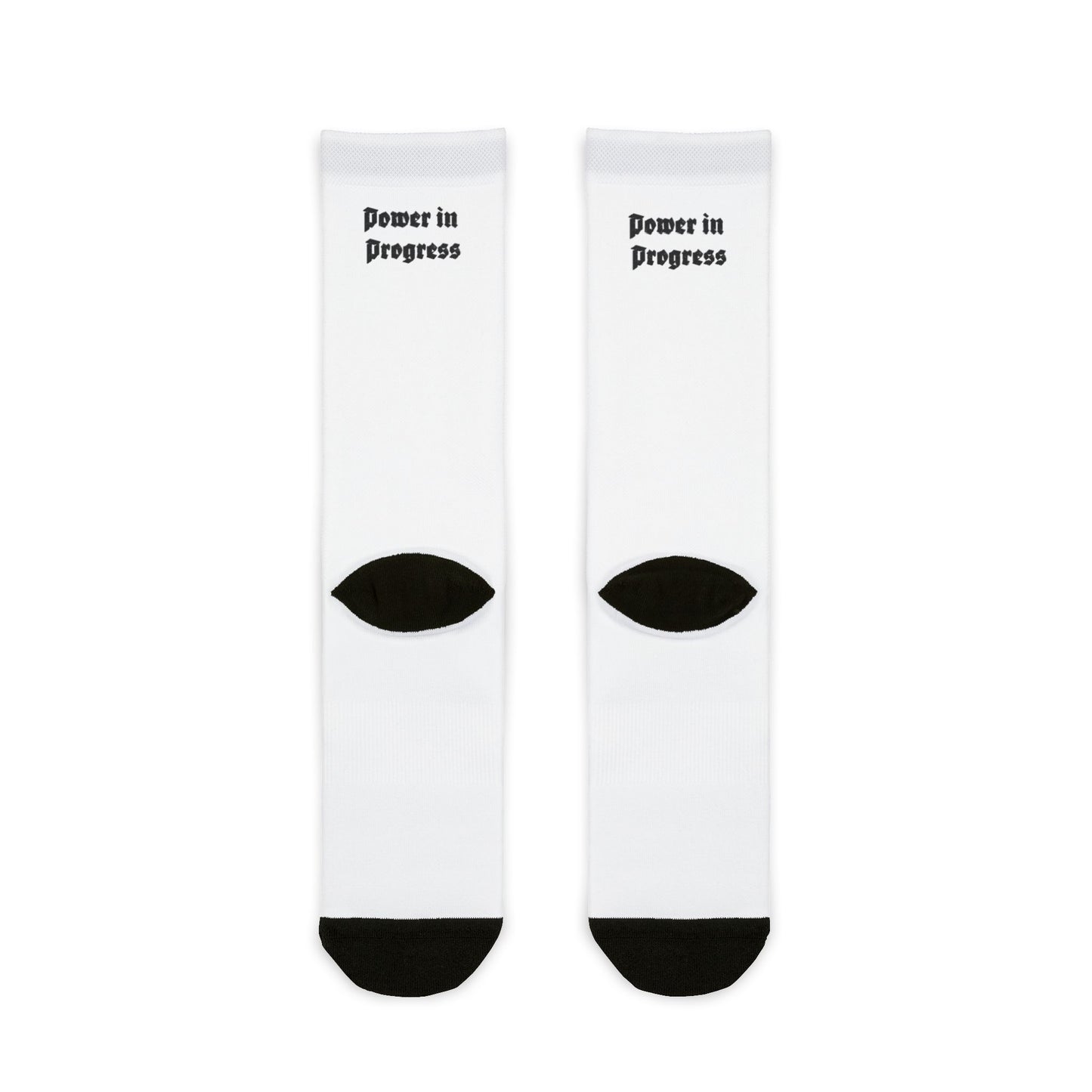 Bruntee Built To Rise Crew Socks - Motivational Crew Socks - Power in Progress