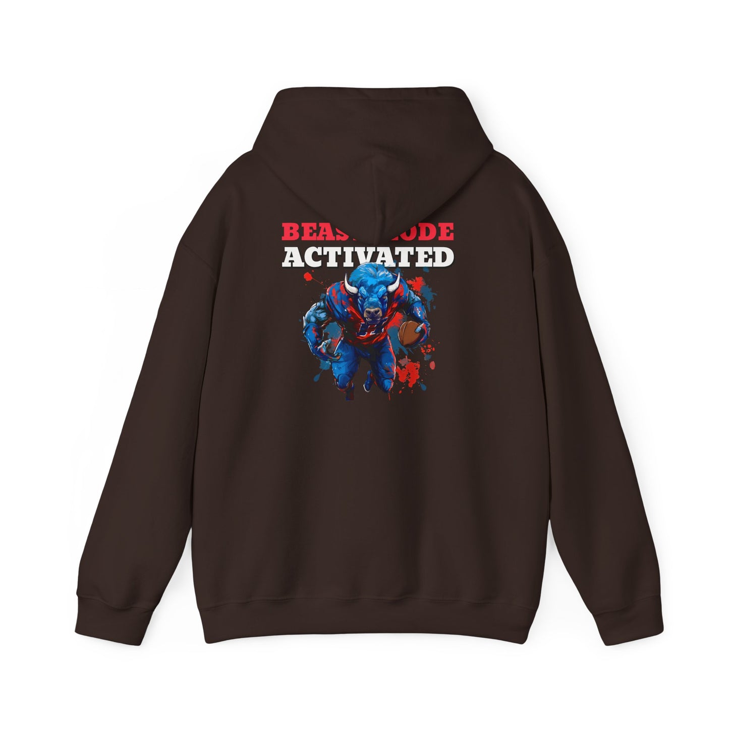 Bruntee "Beast Mode Activated" Men's Pullover Hoodie | Motivational Gym Workout Sweatshirt Fitness Apparel
