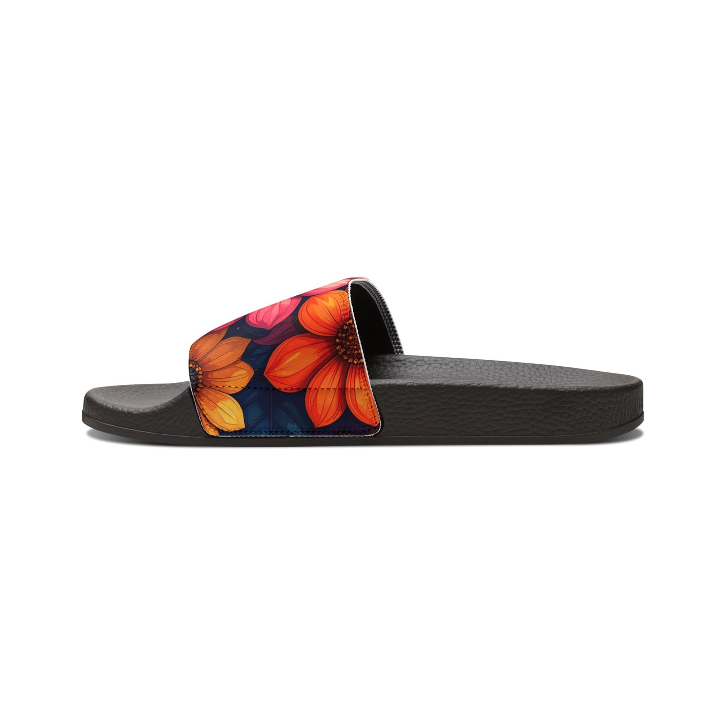 Vibrant Floral Women’s Sandals | Removable-Strap Summer Slides, Lightweight Casual Footwear for Beach & Vacation