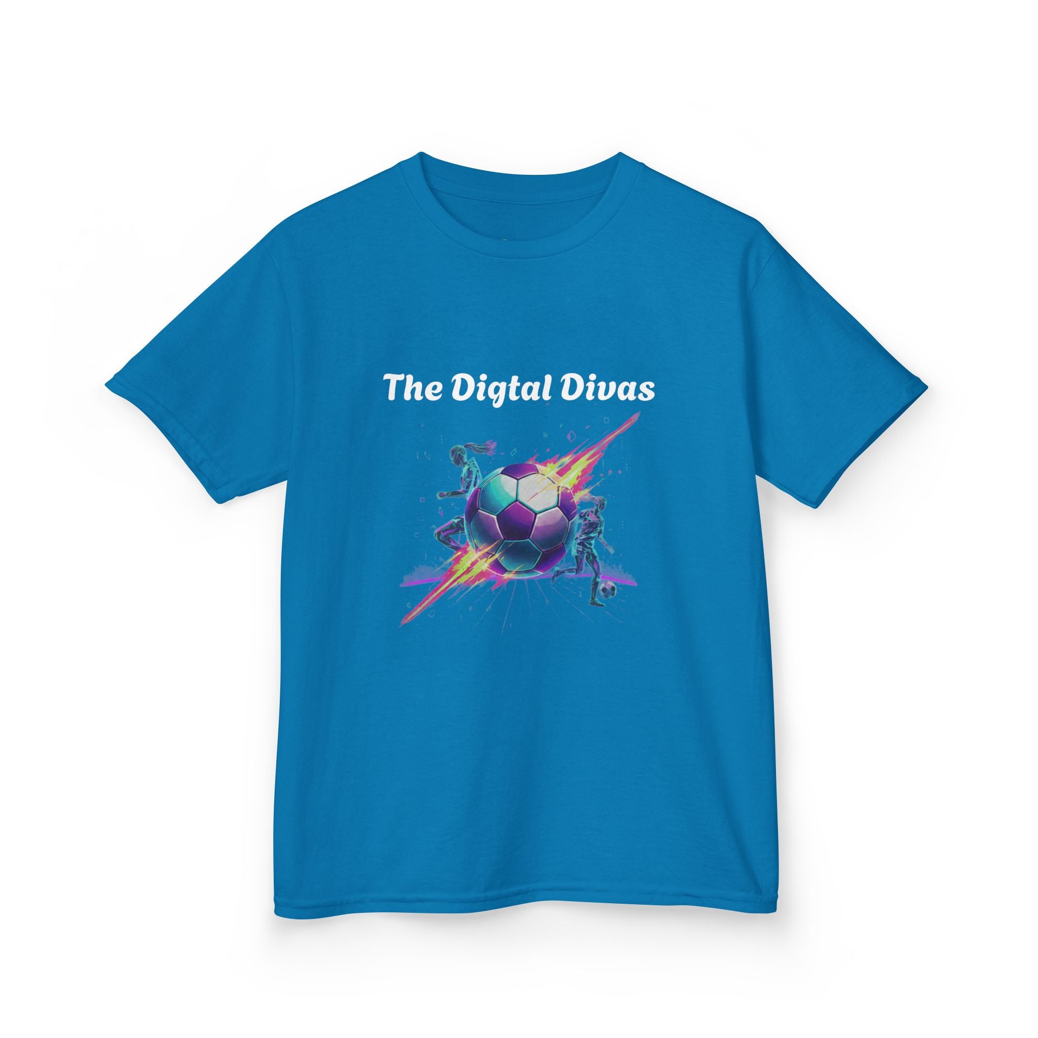 Girls T-Shirt - Digital Divas Retro Graphic Tee, Kids Gift for Birthdays