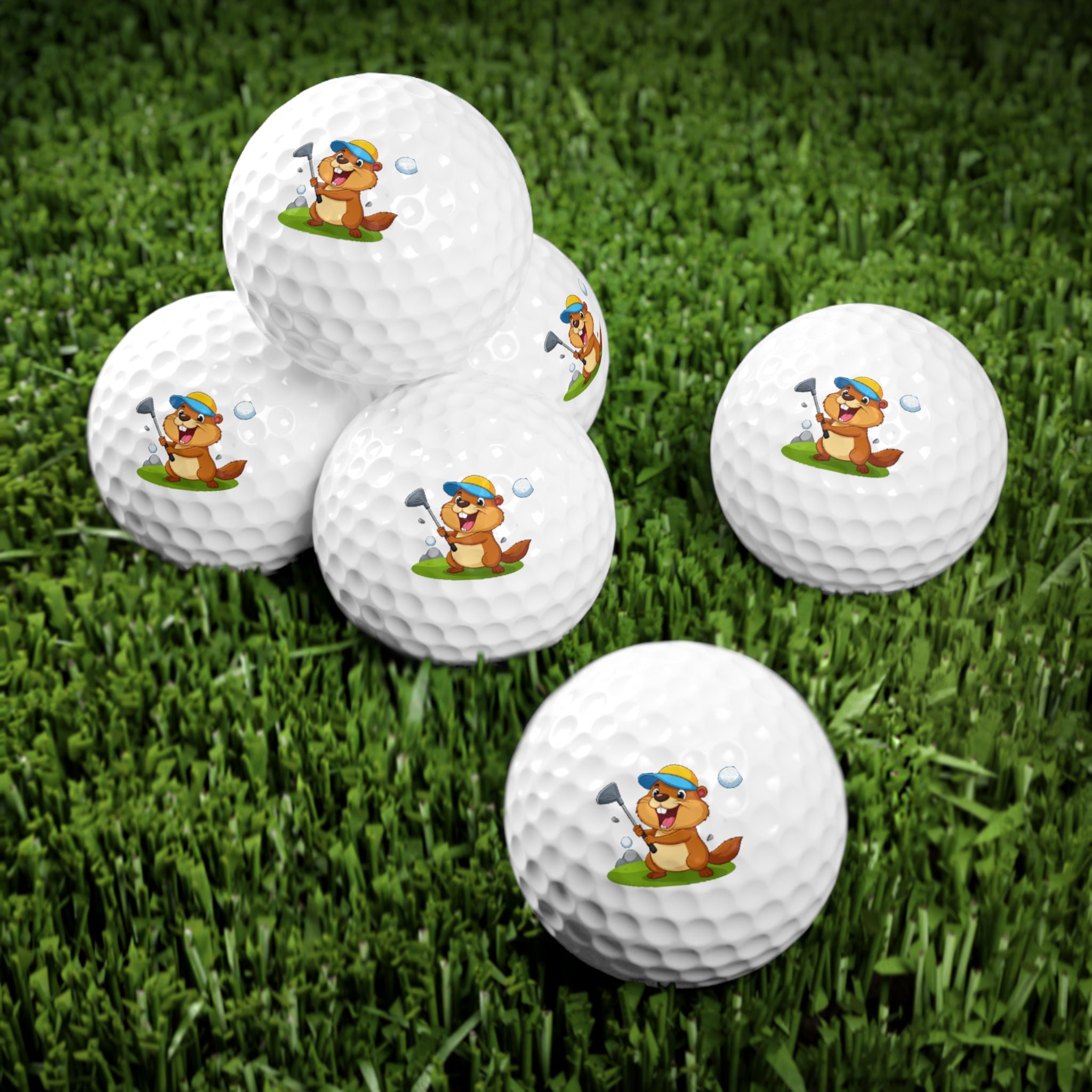 Funny Golf Balls Set – Cartoon Character Golf Gift, Unique Golf Accessories, Custom Golf Balls for Tournaments & Birthdays