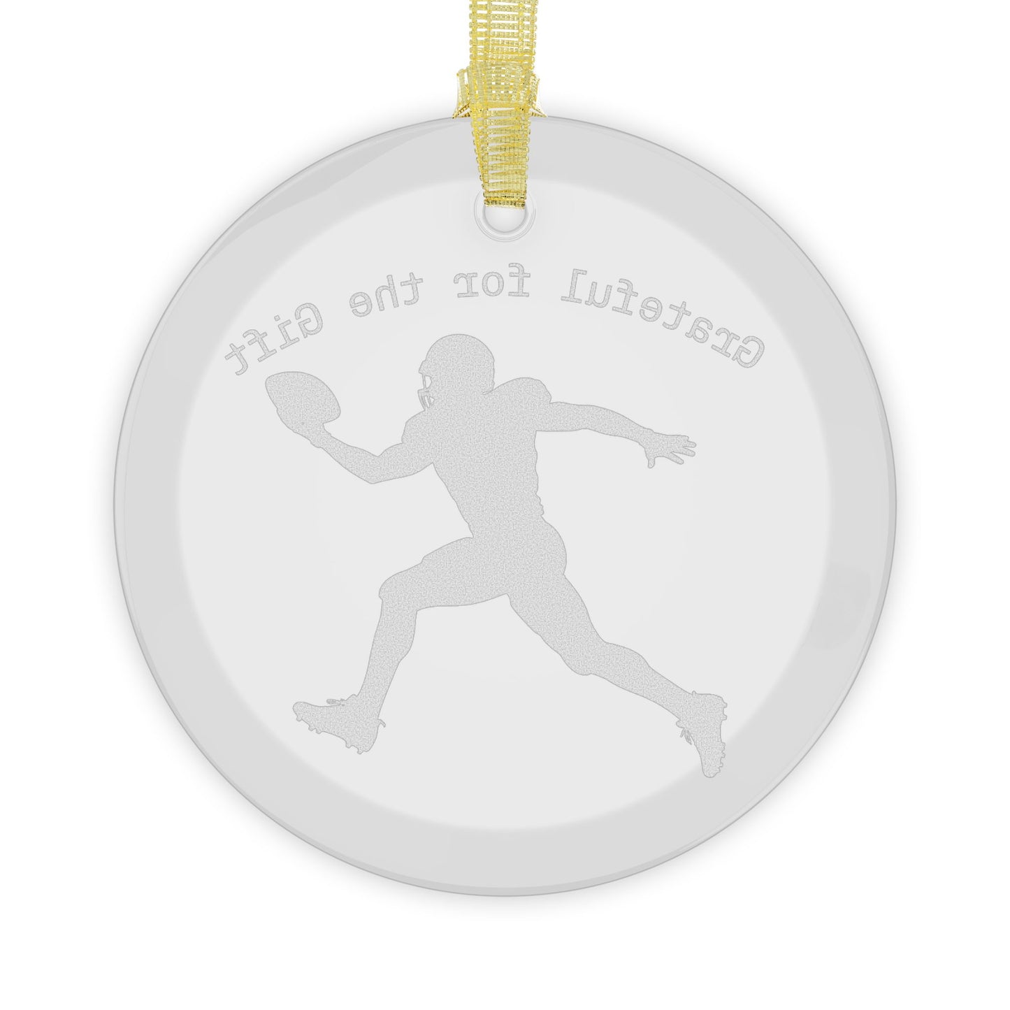 Football Glass Ornaments | Sports Christmas Tree Decor, Gifts for Him & Her, Holiday Keepsakes