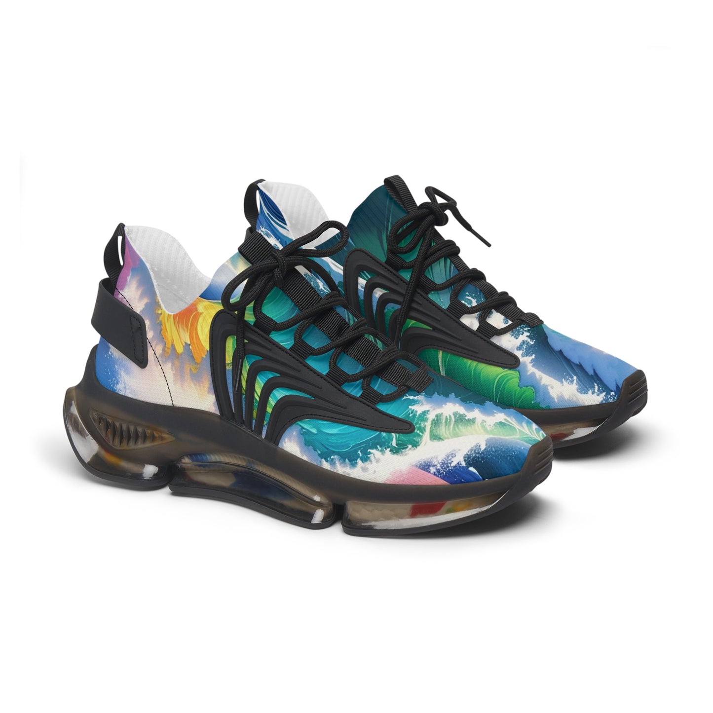 Bruntee Vibrant Wave Women’s Mesh Sneakers