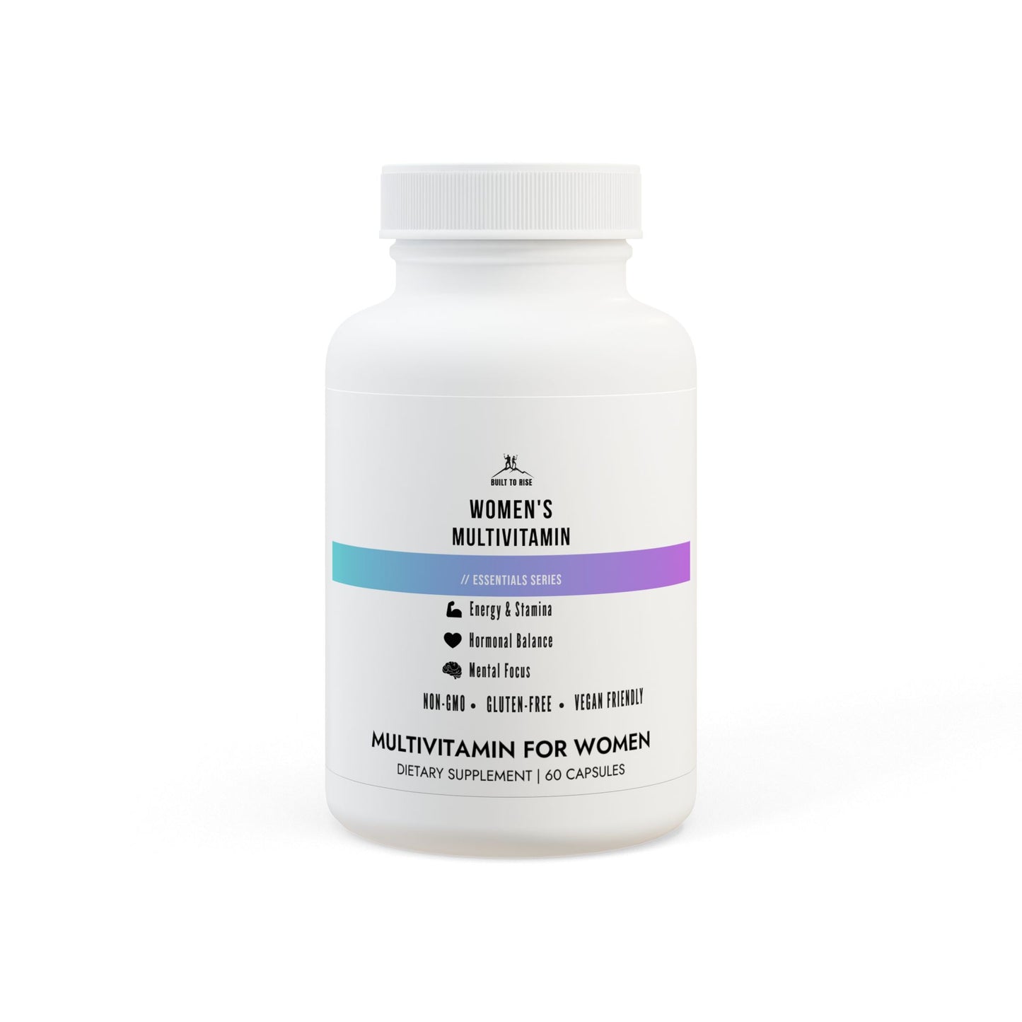 Built to Rise Multivitamin for Women (60 Capsules) | Daily Energy, Hair & Antioxidant Support | Non-GMO Women’s Supplement