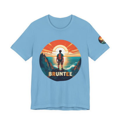 Men’s Retro Adventure Tee – Bruntee Graphic Shirt, Summer Travel & Beach Style, Gift for Explorers