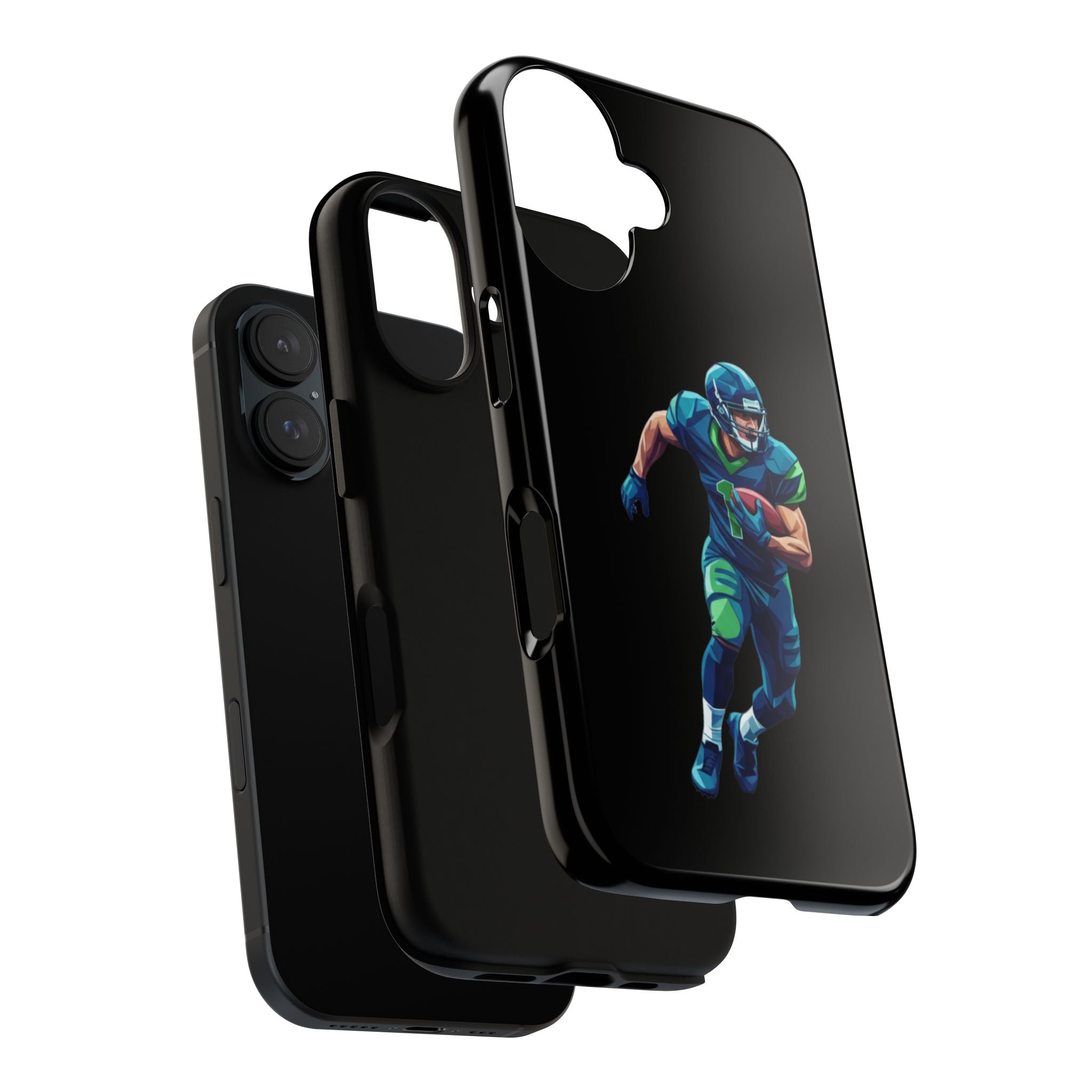 Football Splash Cartoon Phone Case for Teens & Sports Fans, Durable Shockproof Cover, Fun Gift for Gamers & Everyday Use