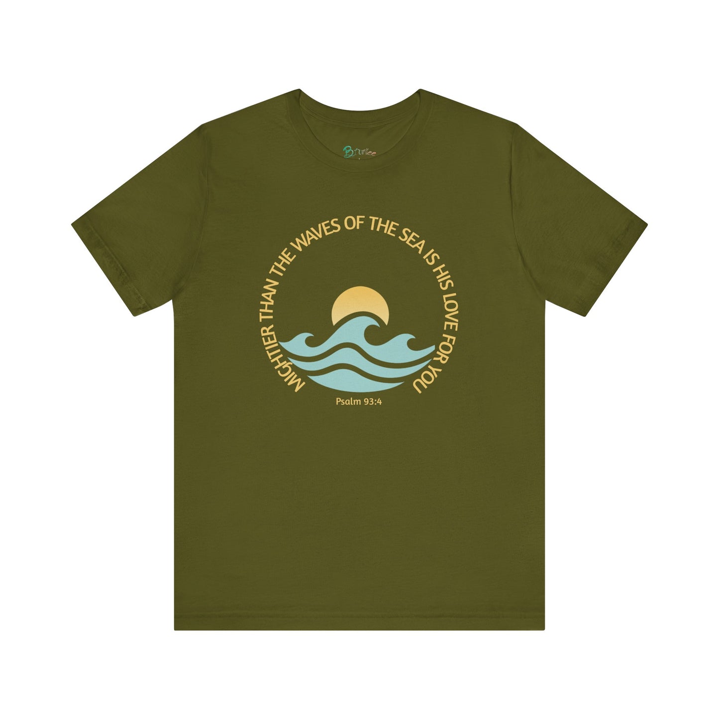 Ocean-Inspired Women's Tee | Beach Lover Shirt | Inspirational Casual Wear | Bruntee Faith Collection