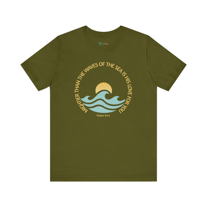 Ocean-Inspired Women's Tee | Beach Lover Shirt | Inspirational Casual Wear | Bruntee Faith Collection