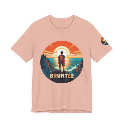 Men’s Retro Adventure Tee – Bruntee Graphic Shirt, Summer Travel & Beach Style, Gift for Explorers