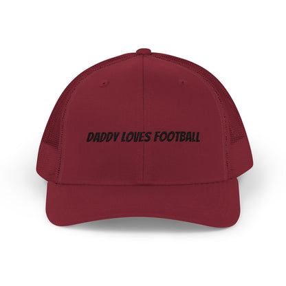 Daddy Loves Football Snapback Trucker Cap | Sports Dad Hat, Father’s Day Gift, Outdoor Casual Cap