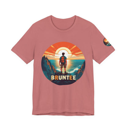 Men’s Retro Adventure Tee – Bruntee Graphic Shirt, Summer Travel & Beach Style, Gift for Explorers