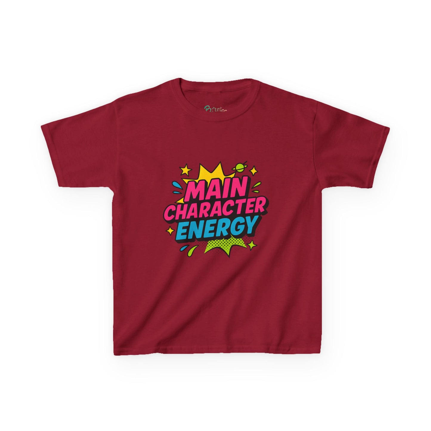 Main Character Energy Kids Tee | Fun Graphic Cotton Shirt | Trendy Youth Fashion