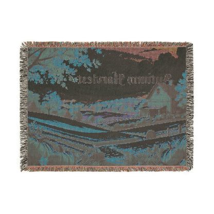 Harvest Season Woven Blanket – Cozy Autumn Throw, Rustic Fall Décor