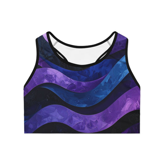 Bruntee Bold Abstract Sports Bra – Stylish Women’s Fitness & Yoga Top