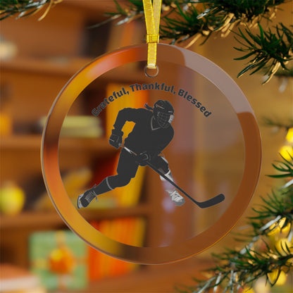Hockey Glass Ornaments | Sports Christmas Decor, Hockey Gifts for Him & Her, Unique Holiday Keepsakes