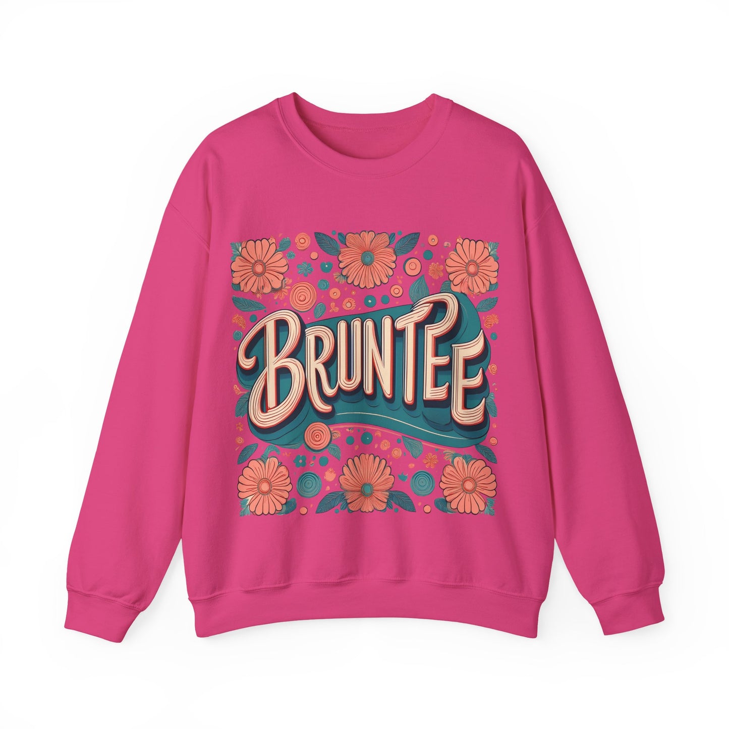 Women’s Retro Nostalgia Crewneck – 90s Y2K Groovy Graphic Sweater, Vintage Bruntee Style, Gift for Her