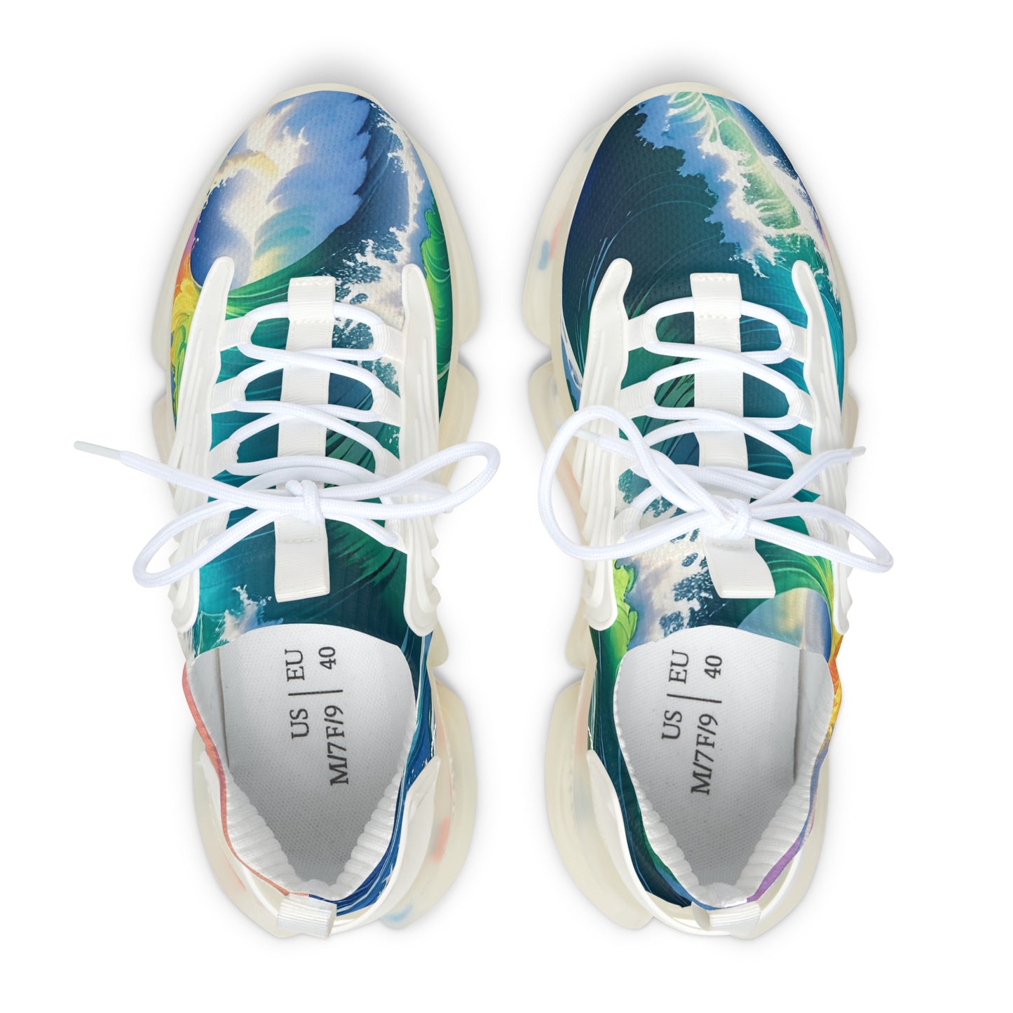 Bruntee Vibrant Wave Women’s Mesh Sneakers