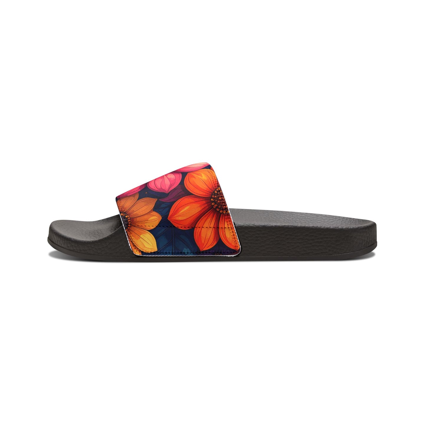 Vibrant Floral Women’s Sandals | Removable-Strap Summer Slides, Lightweight Casual Footwear for Beach & Vacation