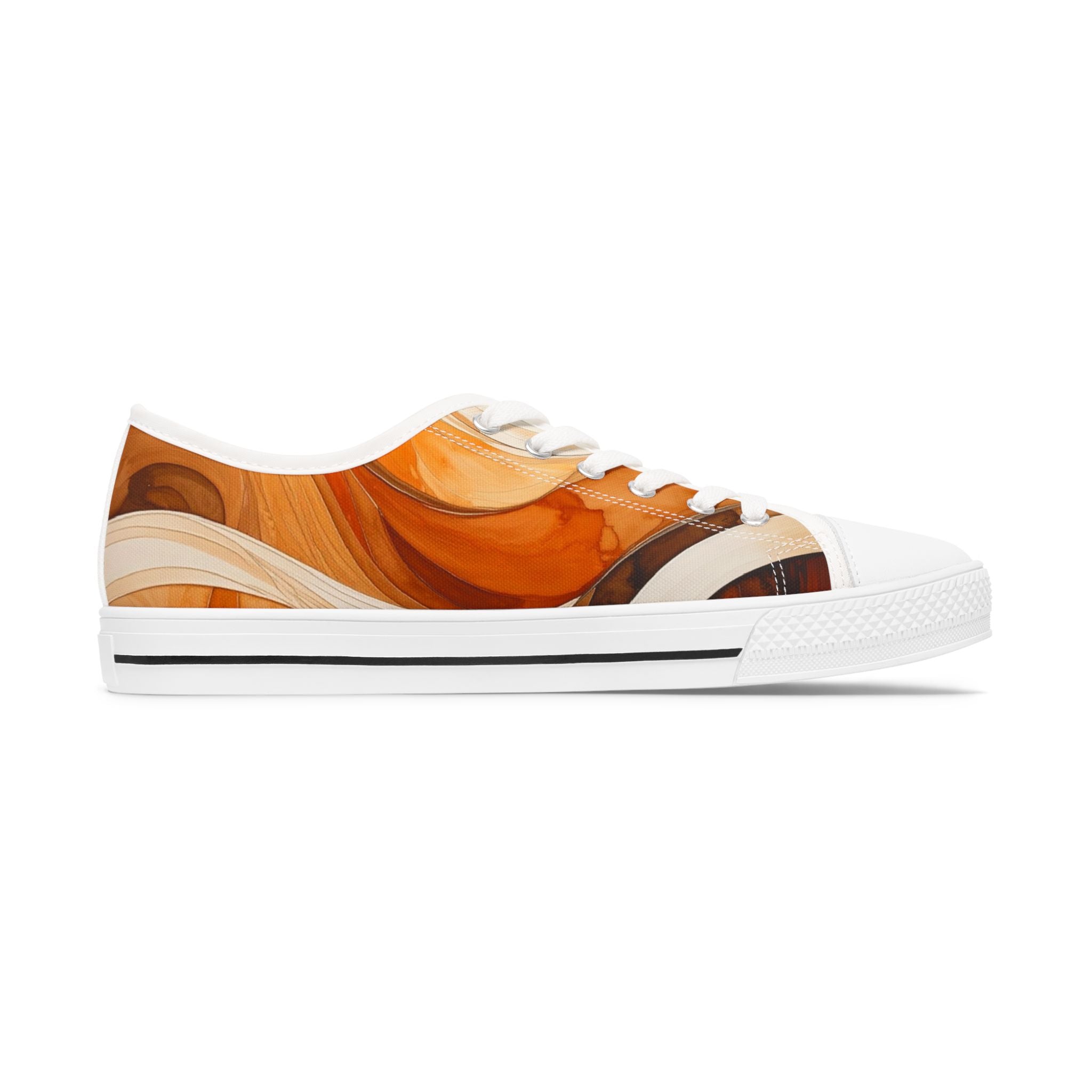 Autumn Abstract Women’s Low Top Sneakers | Stylish Casual Footwear, Comfortable Everyday Shoes & Unique Gift for Her