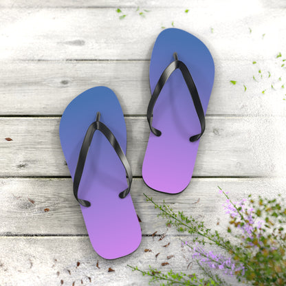 Ombre Gradient Flip Flops | Stylish Summer Sandals | Beach & Pool Footwear | Trendy Vacation Slides | Gift for Him or Her