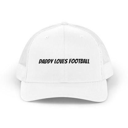 Daddy Loves Football Snapback Trucker Cap | Sports Dad Hat, Father’s Day Gift, Outdoor Casual Cap