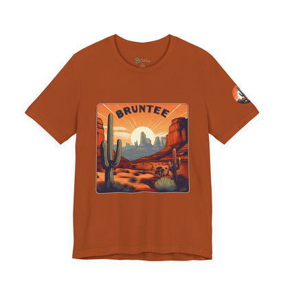 Desert Sunset Cactus T-Shirt – Men's Graphic Tee, Hiking & Travel Apparel, Gift for Nature Lovers